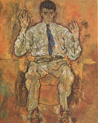 Egon Schiele Portrait of the Painter Paris von Gutersloh (mk12)